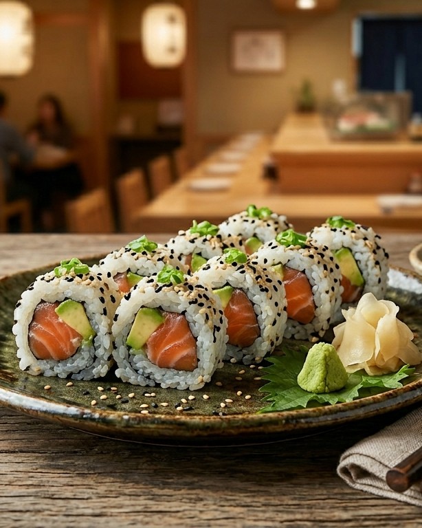 Lachs Avocado Roll (8 stk.)